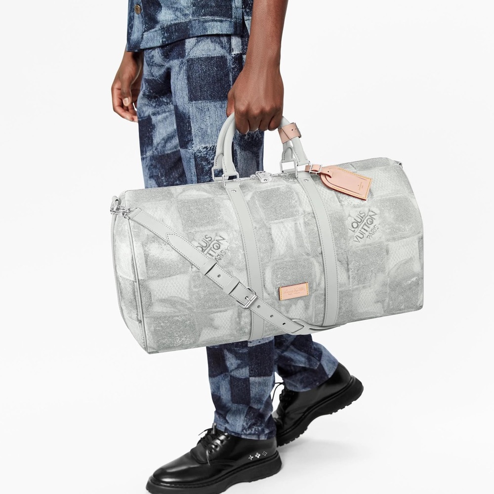 NWT Louis Vuitton Keepall 50 Damier Salt